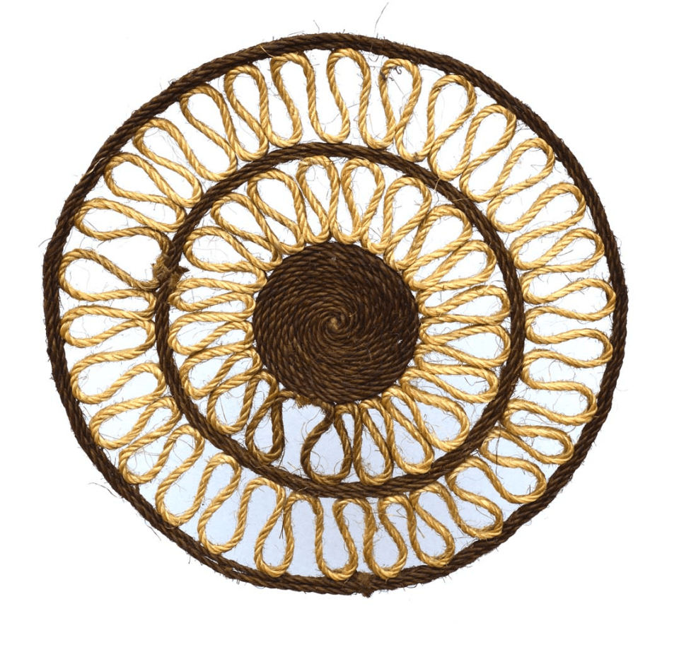 Salvamantel sisal marrón (25 cms)
