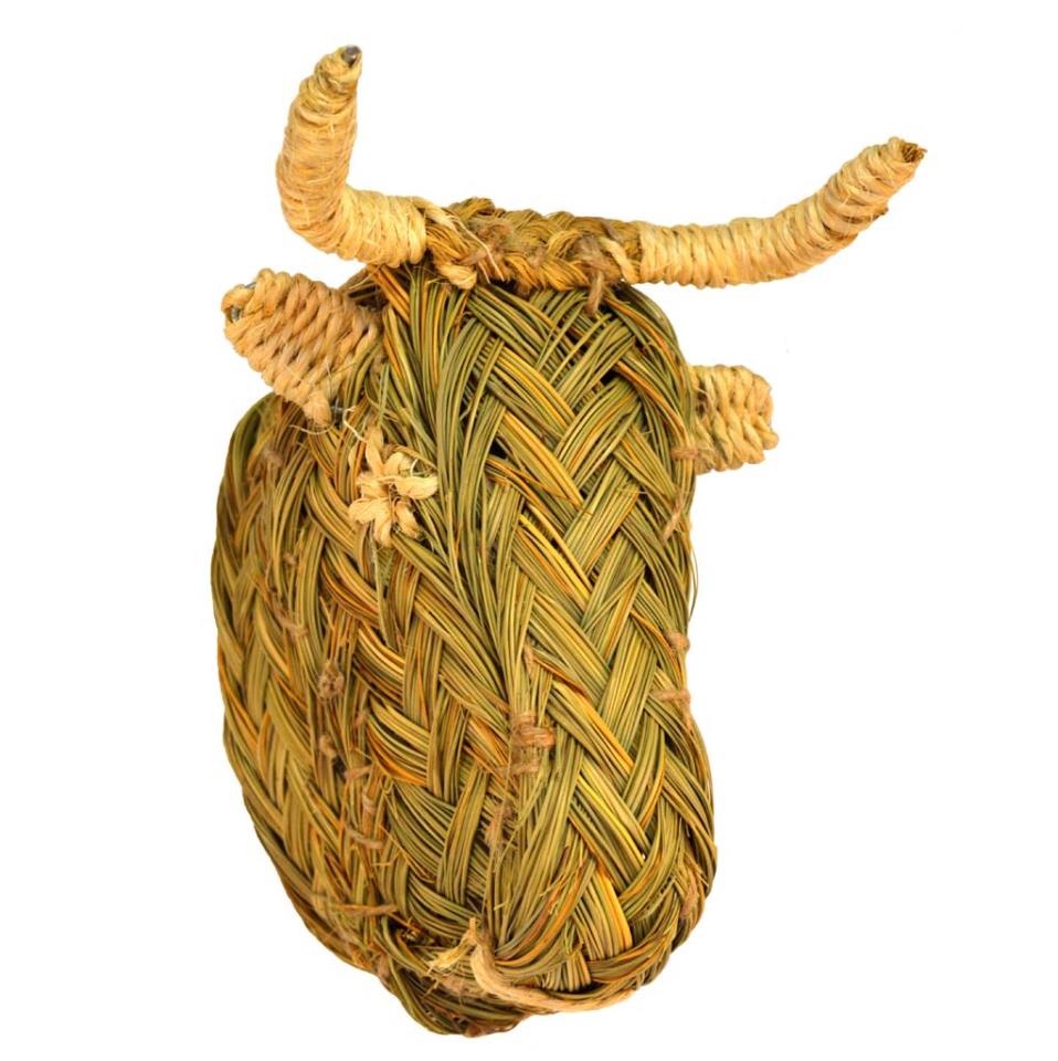 Cabeza de toro de esparto (15 cms)