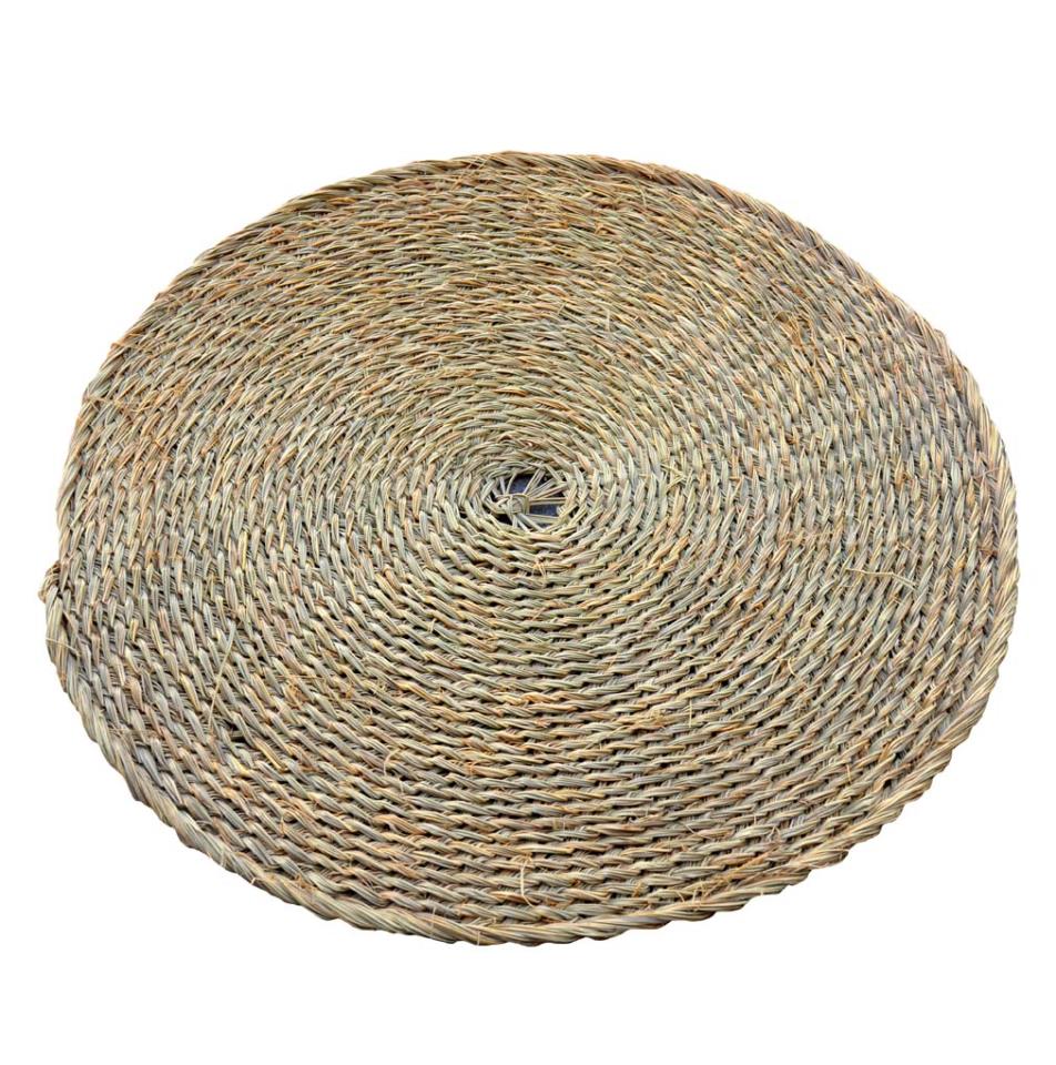 Alfombra redonda de punto de esparto (60 cms)