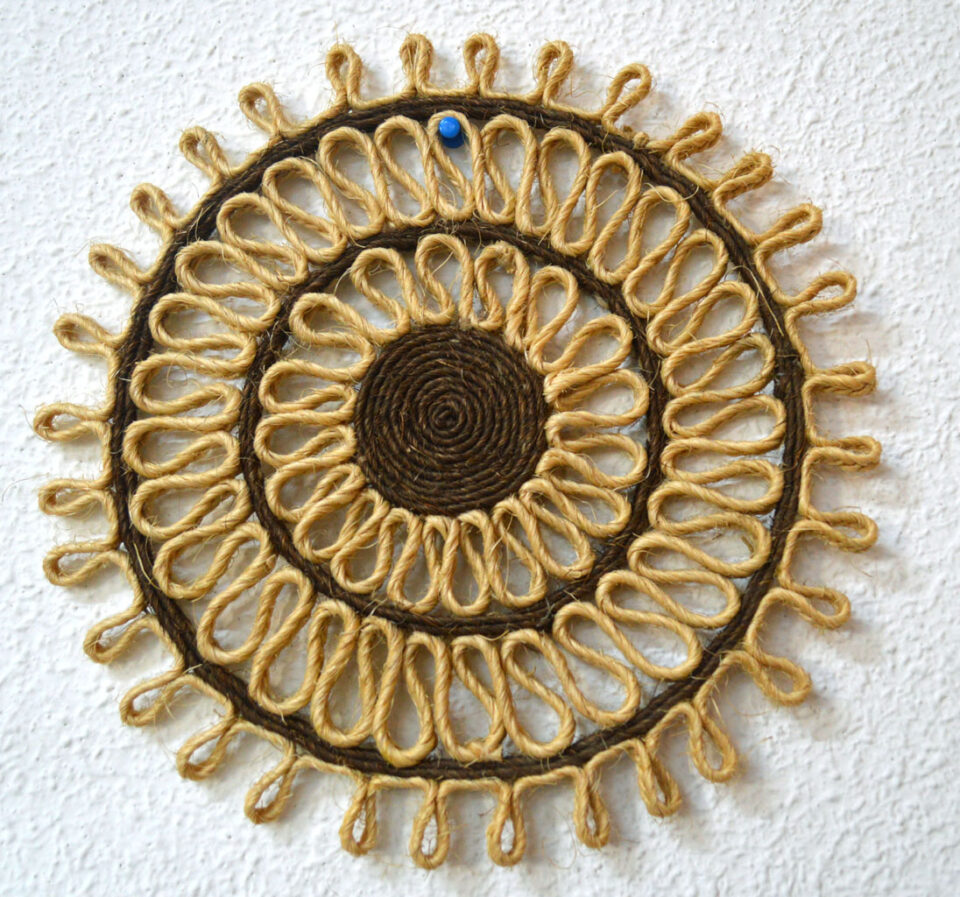 Salvamantel sisal marrón (30 cms)