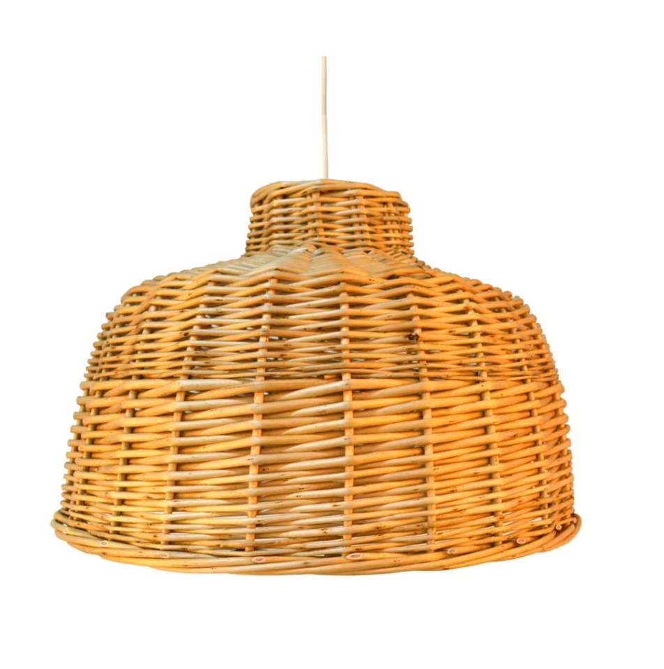 Lámpara mimbre con instalación (40 cms)