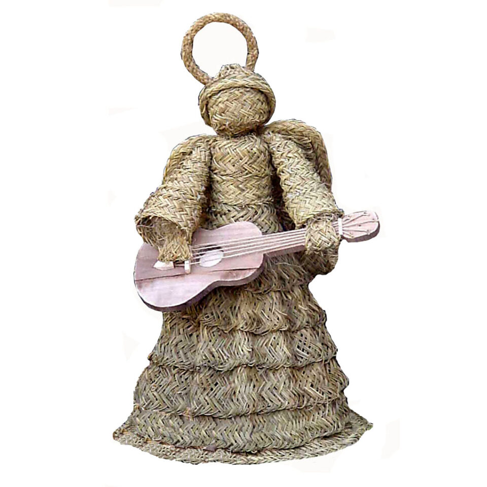 Ángel esparto con guitarra