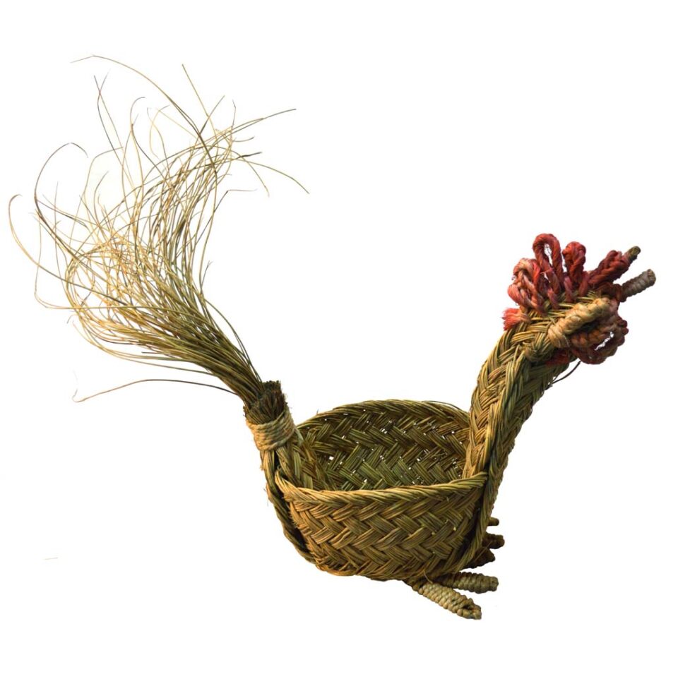 Bandeja gallo de esparto (30 cms)