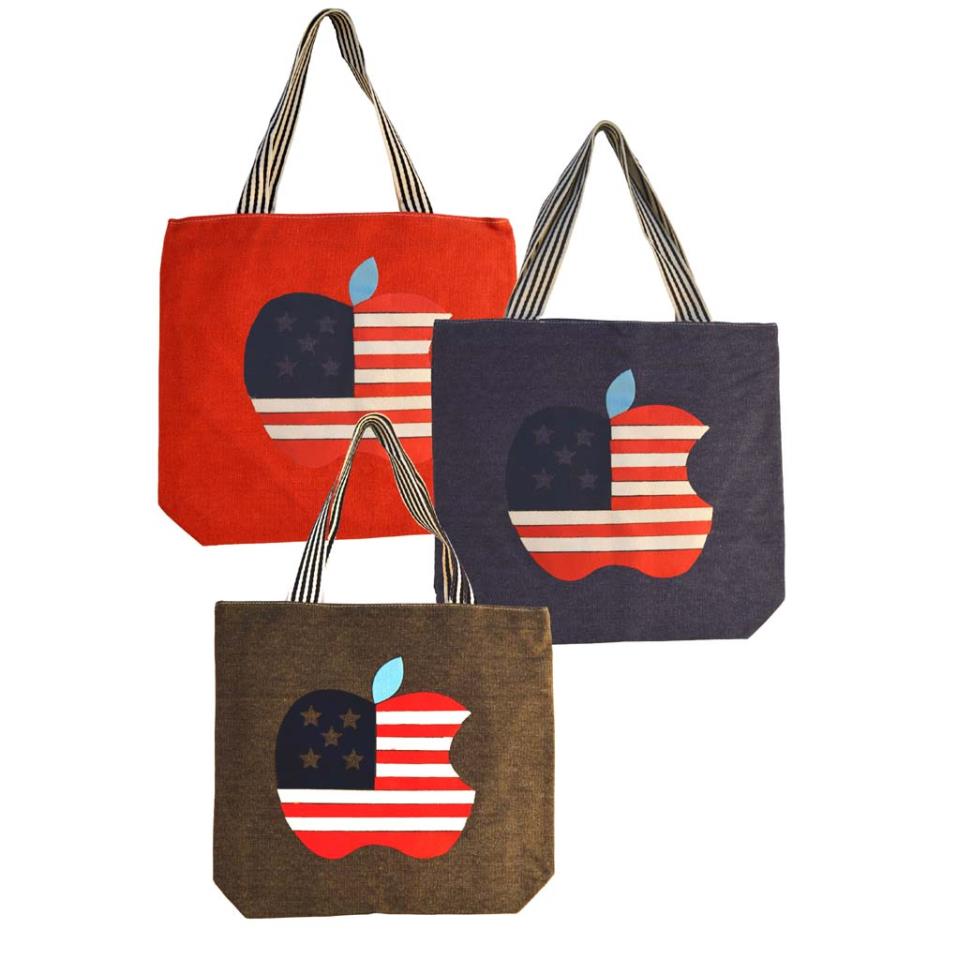 Bolso con manzana  (3 colores diferentes)