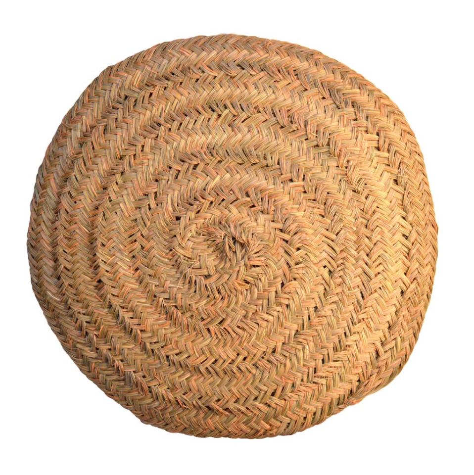 Alfombra redonda pleita de esparto (60 cms)