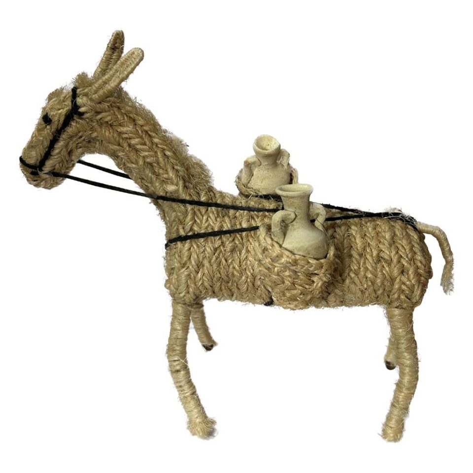 Burro de sisal con cántaros