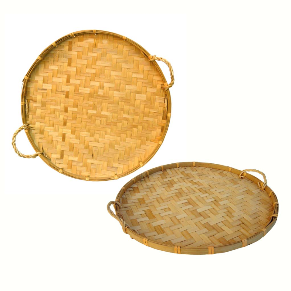 (Oferta) Bandeja/Plato de bambú con asas
