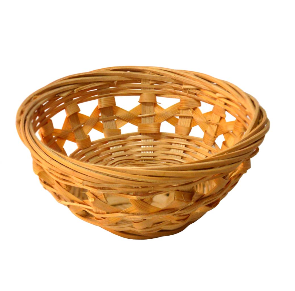 (Oferta) Bandeja redonda de bambú (7 cms)
