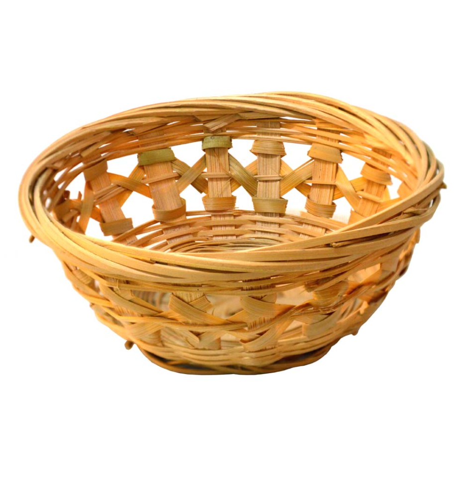 (Oferta) Bandeja redonda de bambú (10 cms)