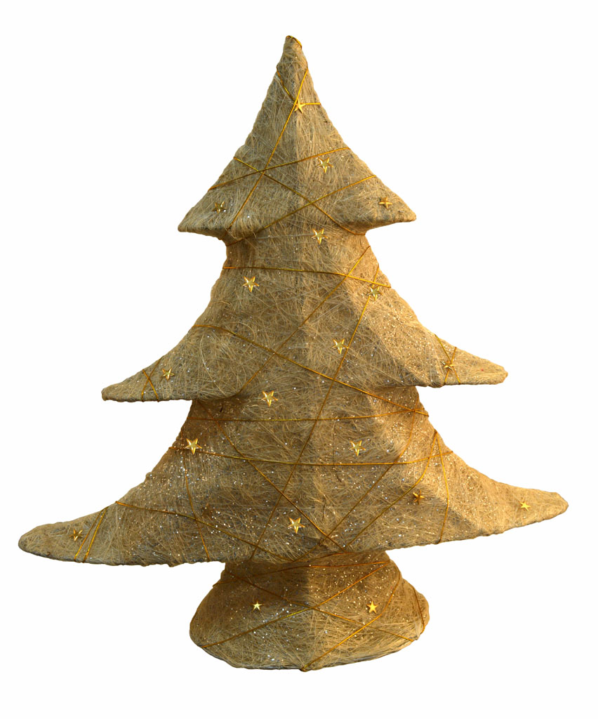 (OFERTA) Árbol de sisal con cordón dorado